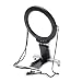 Produktbild LIXFDJ LED Hands Free Lupe mit 2 Light Stand 2.5X 5X beleuchtete Linse zum Lesen Nähbücher Karte Schmuck Identifikation Uhren DIY Handwerk Schnitzen und Reparieren Magnifing Glas