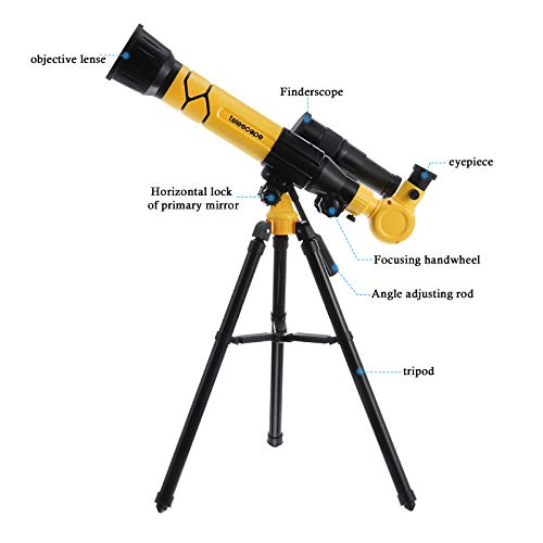 Brinquedo Telescópio com Finder Scope Brinquedo Telescópio Astronômico Infantil Artigos esportivos