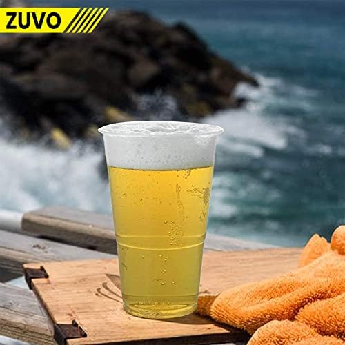 Plastic Pint Glasses 660 ML - Full Pint - (Pack of 50) - Perfect Disposable Plastic Glasses for Pint - Best Beer Cups for Any Events
