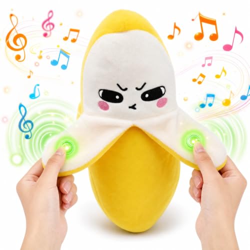 AR Trading Grumpy Banana Musical Plush Toy 8-inch