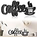 Yulejo Coffee Bar Sign Wooden Block Farmhouse Coffee Bar Decor Rustic Coffee Bar Decor for Coffee Bar Wooden Coffee Decor for Coffee Bar Home Office Kitchen
