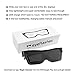 EYEFLASHES LED Glasses for Parties - LED Bluetooth Glasses for Festivals - Cool Glasses to Display Customized Flashing Messages & Animations via Bluetooth on our App - Light up the Party! + Extra Case