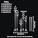 VINCIGANT 4 Set Acryl Candelabra Mittelstücke für Hochzeit, Clear 5-Arm Kerzenhalter mit Acryl Schatten für Dinner Party Valentinstag Mittelstücke für Tischdekoration Fit 2.2cm LED Kerze(Ohne Kerzen)