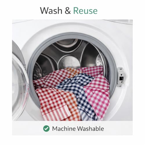 Image of Solitude 12 Pcs Cotton Kitchen Cloth /Napkin | 55 x 40 cm | Bulk Cotton Kitchen Cleaning Dish Cloths | Scrubbing Wash Cloth Sets | Multipurpose Napkins