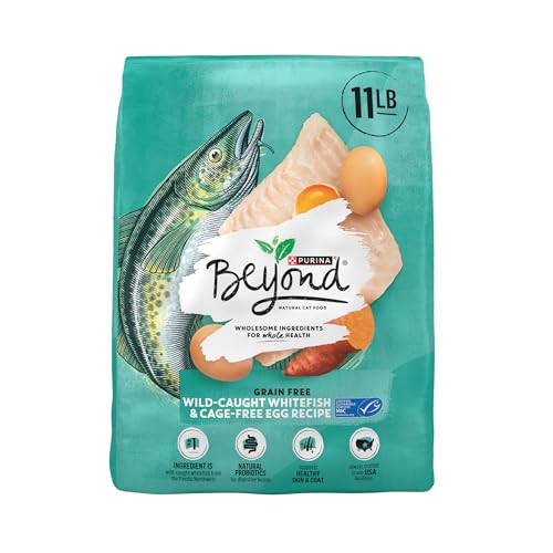 Purina Beyond Comida natural para gatos secos, sin grano y con huevo de peces blancos oceánicos, bolsa de 284 kg, 1 unidad