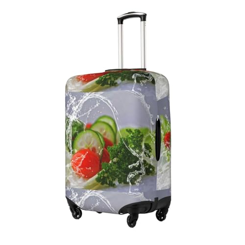 Suitcase Cover For Luggage Food Photography Print Elastic Washable Stretch Travel Luggage Covers Protector Cover2