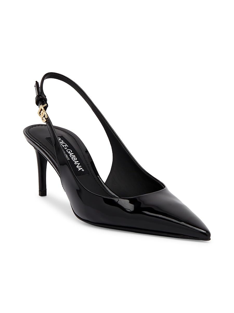 Dolce&Gabbana, 60MM Leather Slingback Pumps