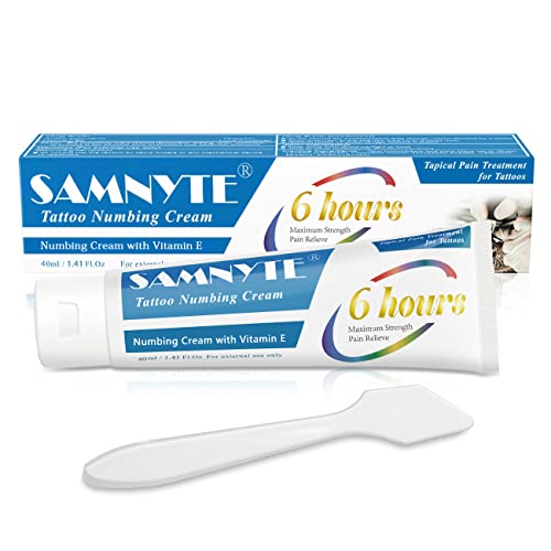 Crème Anesthésiante Pour Tatouage Et Piercing - Tube 10g - Effet Apaisant Rapide, Durée Environ 3h - Pour Avant/après Séance