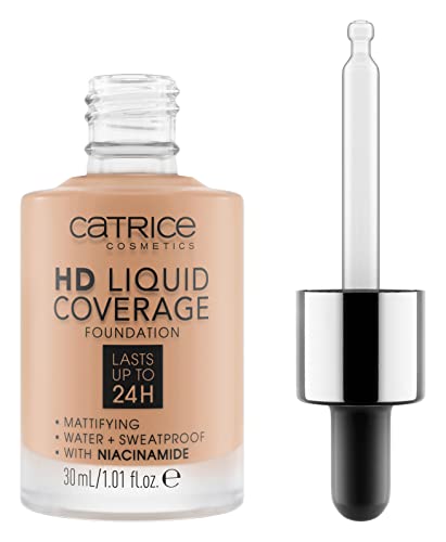 CATRICE - Base de maquillaje HD Liquid Coverage Warm Beige 40, paquete de uno 30 ml
