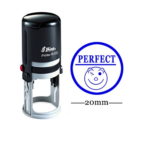 Preisvergleich Produktbild PERFECT Round Selbstfärber Lehrer Stempel Personalisierte Benutzerdefinierte Glänzende 20mm Mini Stempel
