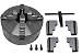 Produktbild PAULIMOT Vierbackenfutter, 200 mm, zentral verstellbare Backen