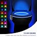 Witshine Toilet Light Motion Sensor Activated 3Pack, Rechargeable Color Changing LED Night Lights Inside Toilet Bowl, Cool Gadgets for Bathroom Accessories, Unique Stuff for Men and Kids Birthday