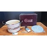 ジャック・ノエル サンコーウェア ホーロー 両手鍋 レトロ 深さ約15ｃｍ・円周約20ｃｍ 鍋