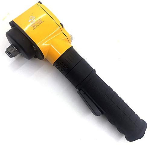 wilin Llave de impacto de aire en ángulo recto de 1/2 pulgada, pistola de impacto neumática, llaves de coche, herramientas de llave de martillo único, 170 pies/libras para obtener puntos apretados
