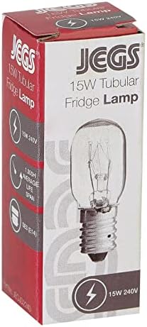 Masterpart 2 Pack Fridge Lamp Bulb E14 15W Tubular Light Appliance Small Screw SES 1000 hrs