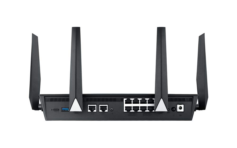 ASUS BRT-AC828 - Routeur Wi-FI Professionnel AC 2600 Mbps Mu-mimo Jusqu'à 250 Appareils Connectés Dual-wan 2g avec Support VPN et Sécurité Aiprotection à Vie et Filtrage des Contenus Trendmicro