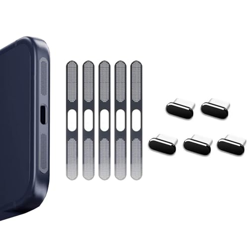 Fundas anti polvo y tapas USB C negras para mantener tu móvil impecable