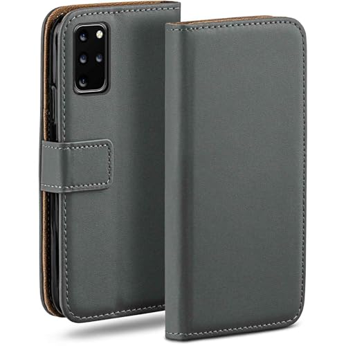 Funda libro para Samsung S20 Plus moex con tarjetero gris