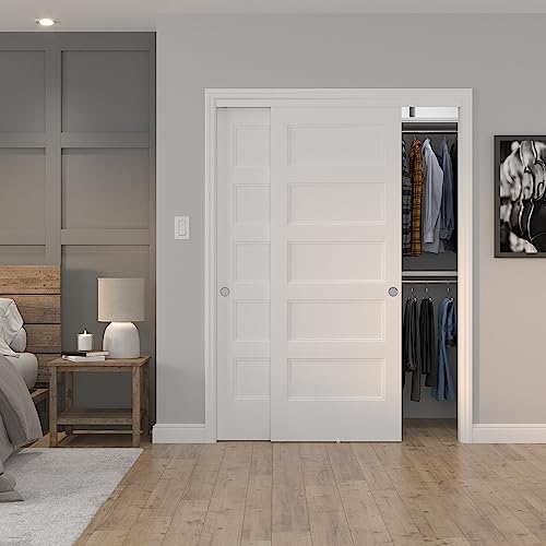 Image of Richelieu Onward 60-in Bypass Sliding 2 Door Track and Hardware Kit, Zinc