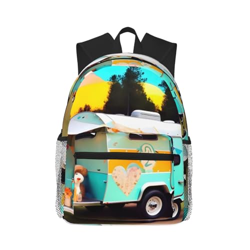 Sac à dos You Make Me Happy Camper noir pour vos sorties urbaines