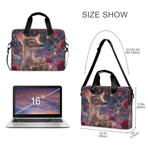 Maletín para laptop rojo con diseño navideño miniatura 4
