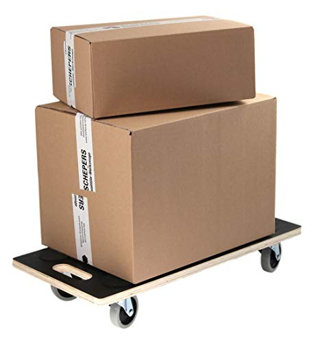 SWV Rollbrett Siebdruck + TPE Transportroller Möbelroller 200 kg (1)