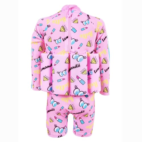 Image of Toddler Kids One-Piece Float Swimsuit with Adjustable Buoyancy UPF 50+ Sun Protection for Beach Pool Boys Girls