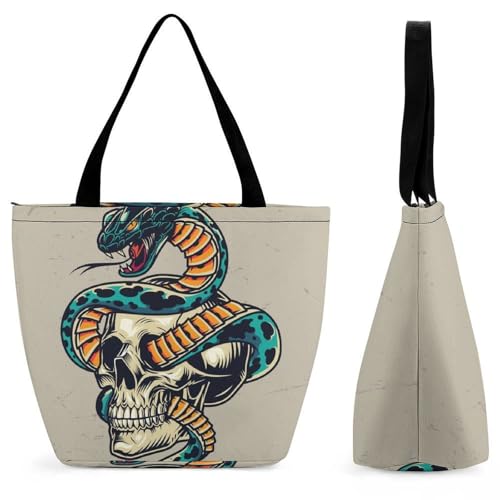 Sac à main crâne serpent grand volume fini le manque de place sac femme