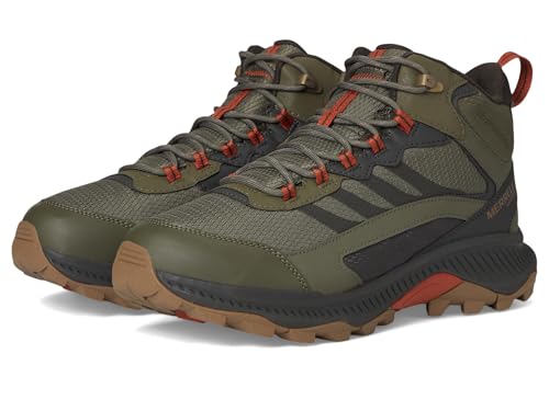 Merrell Men's Speed Strike 2 Mid Waterproof Hiking Boot, Olive, 8.0 by Merrell - Used condition - US$98.11