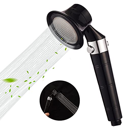 Entnled Filter Shower Head, High Pressure Water Saving on off switch Filtration Handheld Shower Head For Dry Skin & Hair
