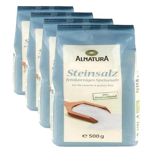 Alnatura Steinsalz, 500 g (Packung mit 4)