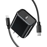 [Apple MFi Certified] iPhone Fast Charger, GEONAV 20W Power Delivery Type C Rapid Wall Charger Plug...