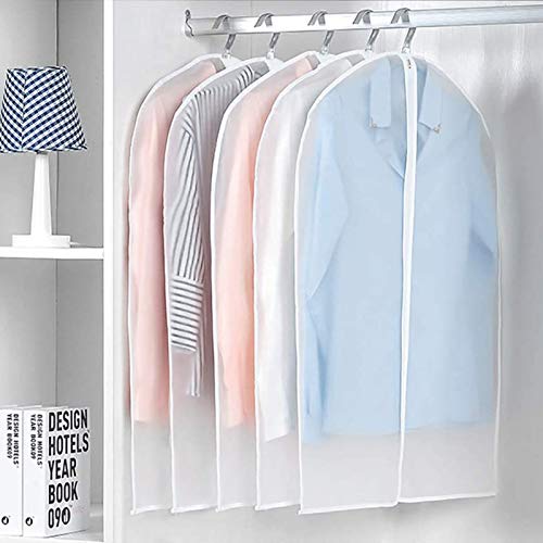 PetsHome Garment Bags, Garment Clothes Covers, 24'' x 40''(Pack of 5) Breathable Clear Garment Full Zipper Bags for… - Image 4