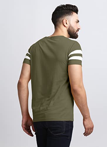 Image of AUSK T-Shirt for Mens Double Stripes on Chest