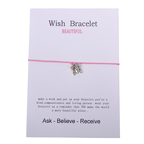 Valyria Good Luck Wish Bracelet Gift Card Friendship Bracelet Fit for 14cm-28mm(5 4/8