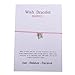 Valyria Good Luck Wish Bracelet Gift Card Friendship Bracelet Fit for 14cm-28mm(5 4/8-1 1/8) (Butterfly)