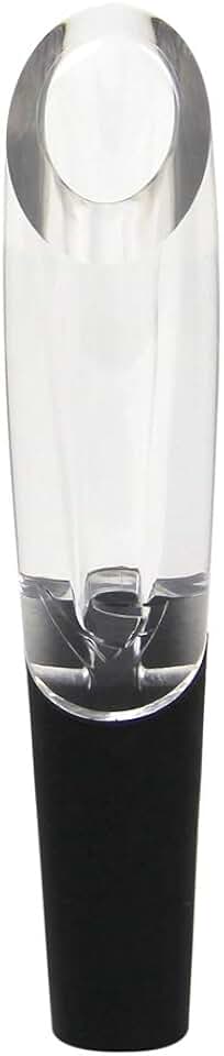 Vinturi On-Bottle Wine Aerator Pourer and Decanter for Red and White Wines Patented Design Perfectly Aerates Wines By The Glass or Bottle With Distinctive Sound, Black