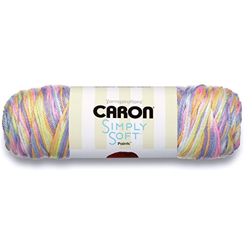 Caron Simply Soft Paints Yarn (4) Medium Worsted Gauge 100% Acrylic - 5oz - Brights - Machine Wash & Dry