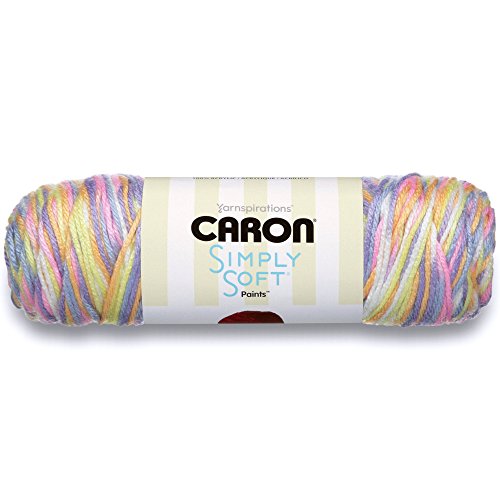 Caron Simply Soft Paints Yarn (4) Medium Worsted Gauge 100% Acrylic - 5oz - Brights -  Machine Wash & Dry