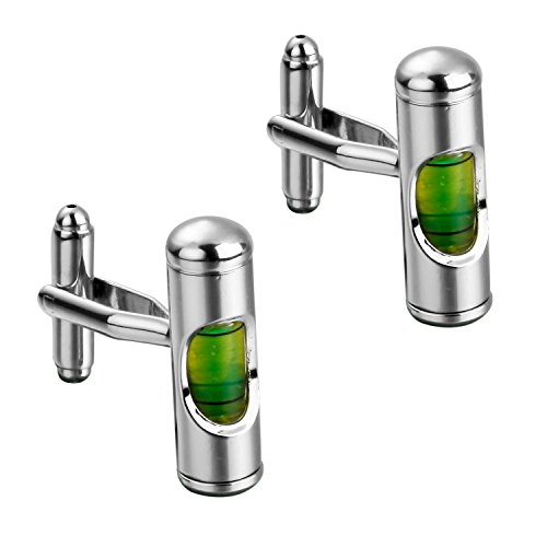 UM Joyería Clásico Arquitecto Regalos por Hombres Construcción Líquido Nivel Gemelos Cover