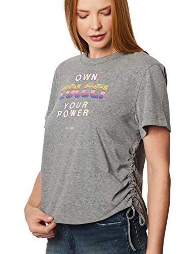 Camiseta Estampada Colcci, Feminino, Mescla, M