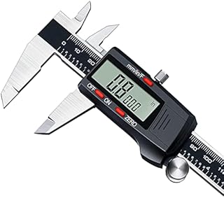 Kynup Vernier Calipers, 150mm Calipers Measuring Tool with Large LCD Screen, Auto - Off Feature, Inch Metric Fraction Conversion Caliper Tool