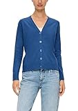 V-Ausschnitt s.Oliver Damen 2134355 Strickjacke, Blau #00416a, 42