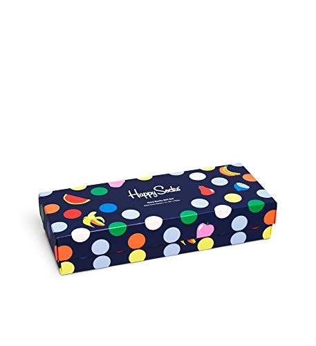 Happy Socks Colorful And Fun Navy Socks Gift Set For Men And Women Premium Cotton Socks 4 Pair Giftbox Size (10-13) #TOP5
