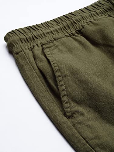 Image of The Indian Garage Co Men Slim Fit Solid Mid-Rise Cargo Shorts
