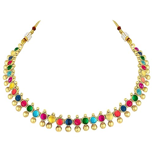 Image of Peora Traditional Ethnic Necklace & Jewellery Set Gift for Women