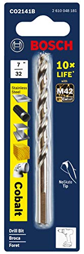 Image of BOSCH CO2141B 7 /32 in. x 3-3 /4 in. Cobalt M42 Drill Bit (Pack of 2)