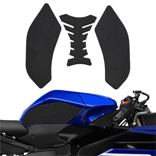 Autocollants latéraux pour R9 YZFR9 2025 grips de réservoir noirs