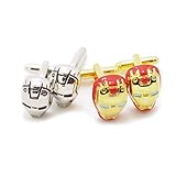 MASALONG US Superhero Retro Cuff Links Jewelry Wedding Party Mens Novelty Cufflinks