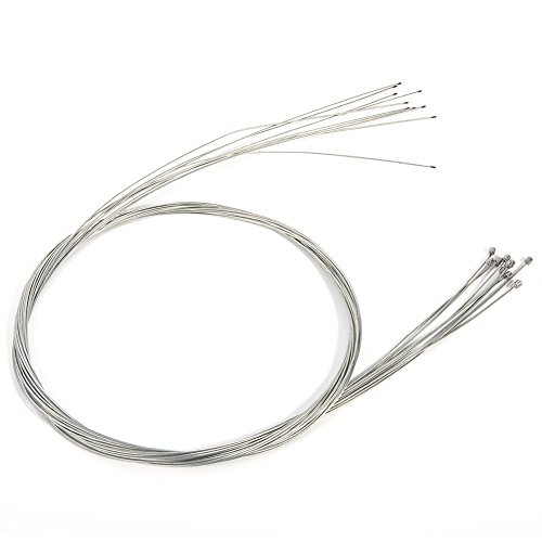 Aosiyp 10pcs Bicycle Derailleur Shifter Cables, Bike Derailleur Cable Road Shift Cable Inner Shift Cable for Bicycle